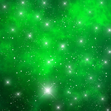 绿色星空图