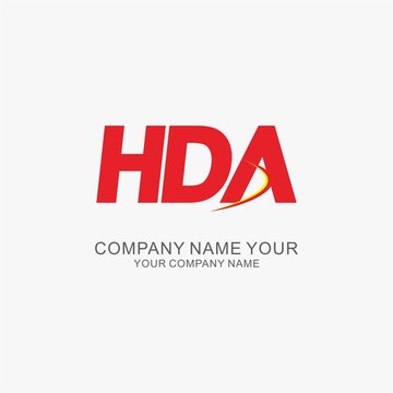 HDA字母标志logo