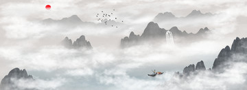 水墨禪意畫