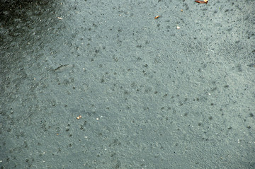 雨滴落地景象