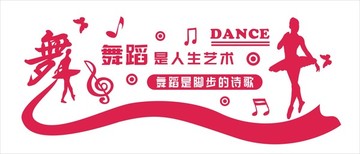 舞蹈室文化墻
