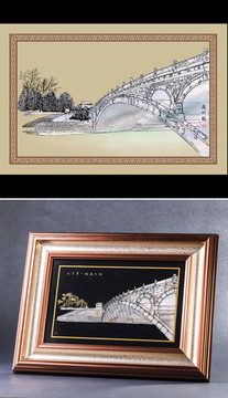 燕趙八景趙州橋平面圖