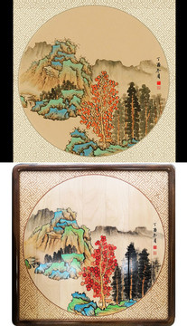 山水畫(huà)靜致遠(yuǎn)之致知格物平面圖