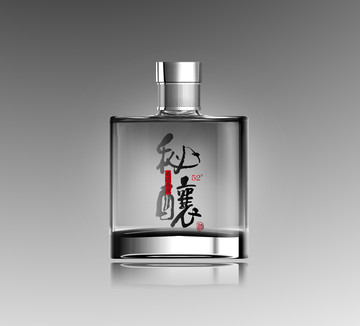 酒瓶效果圖
