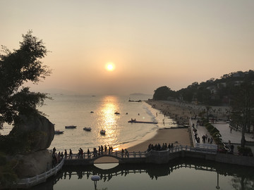 鼓浪屿菽庄花园夕阳