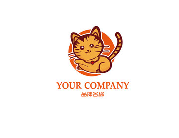 卡通猫咪logo