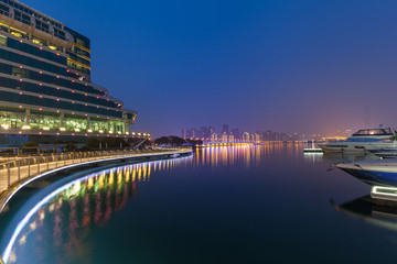 苏州金鸡湖旁边的酒店和游艇