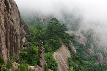 黄山石阶路