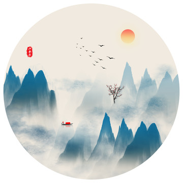 山水意境畫