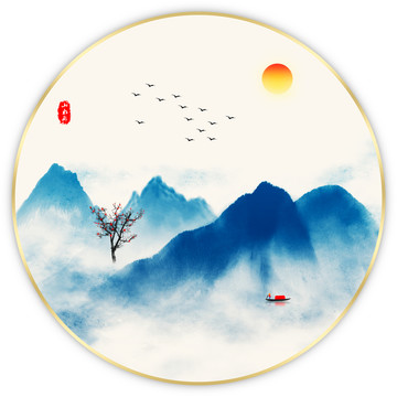 新中式山水畫