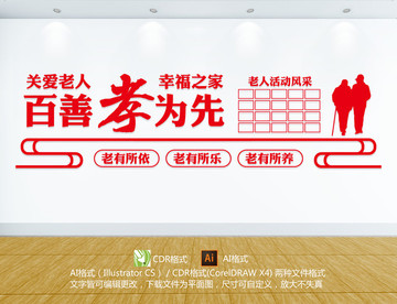 敬老院文化墻