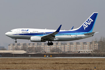 日本全日空飞机降落