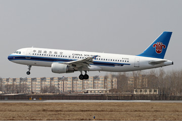 中国南方航空航班降落