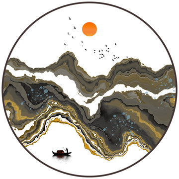 新中式水墨畫(huà)