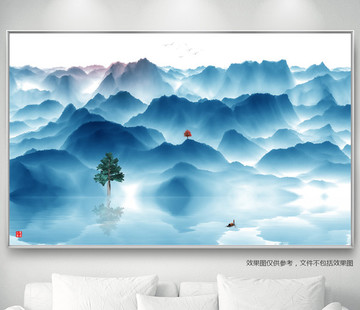 玄關(guān)山水畫