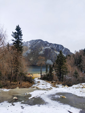 景区雪景