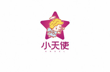 小天使婴儿儿童logo