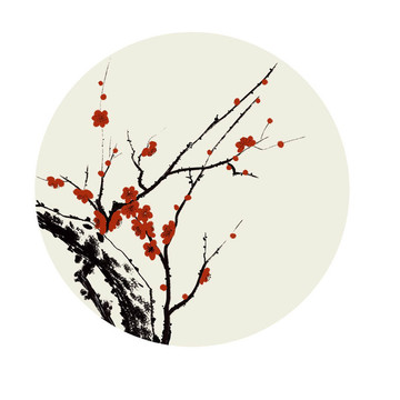 手繪梅花小品