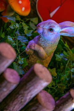 艺术兔子装饰
