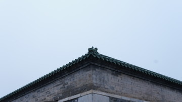 北京天坛古建筑围墙