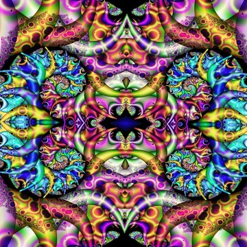 抽象螺旋花紋圖案