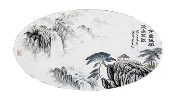 山水墻畫