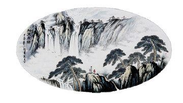山水墻畫