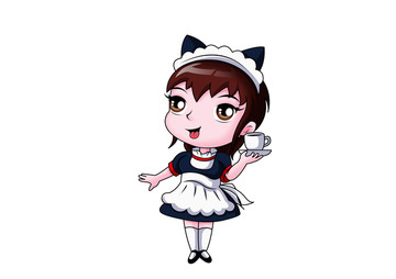 女仆卡通設(shè)計(jì)