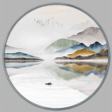 水墨山水畫(huà)