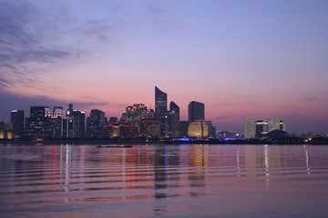 杭州钱江新城全景