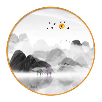 現(xiàn)代抽象意境水墨畫
