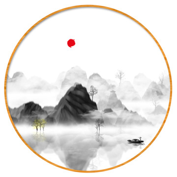 現(xiàn)代抽象意境水墨畫