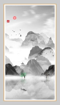 中式山水畫