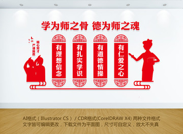四有好老師文化墻