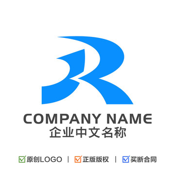 字母JR组合标志