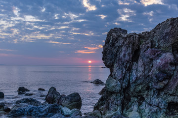 礁石海浪