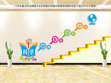 實(shí)驗(yàn)室樓梯文化墻
