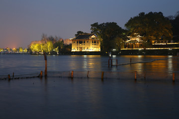 唯美西湖夜景