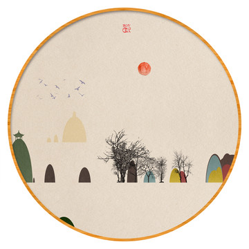玄關(guān)壁畫