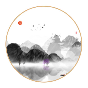 新中式裝飾畫