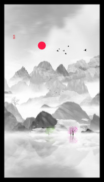 中式山水畫
