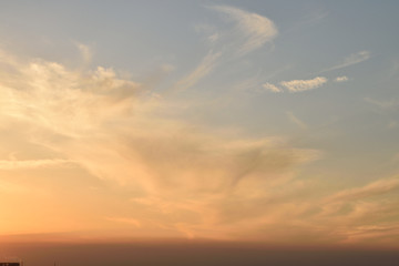 晚霞天空背景