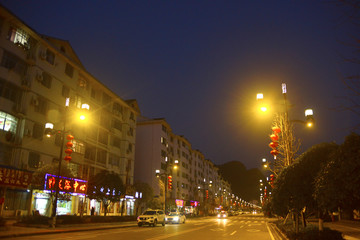 张家界武陵源区城市夜景