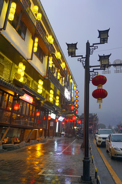 张家界武陵源区城市夜景