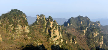 张家界天子山自然风光全景图