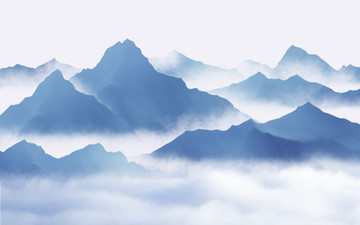 抽象意境水墨山水畫(huà)