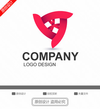 红色logo