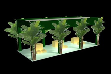 芭蕉樹KT版桁架棚