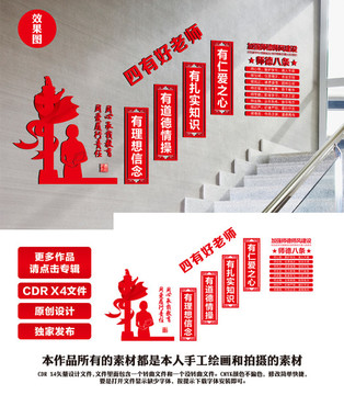 四有好老師樓梯文化