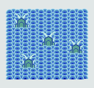 古代海水紋樣